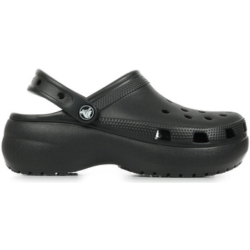 Schoenen Leren slippers Crocs Classic Platform Clog W Zwart