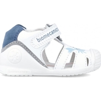 Schoenen Kinderen Sandalen / Open schoenen Biomecanics Kids Sandals 242123-A - White Blauw