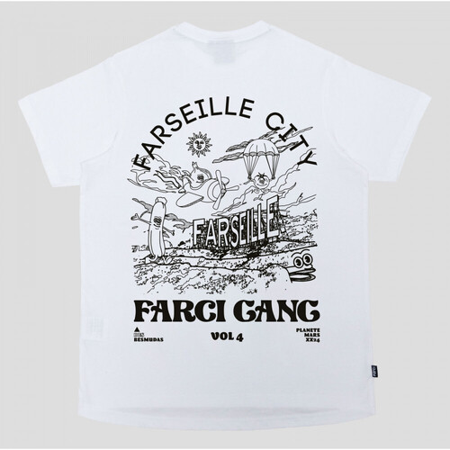Textiel Heren T-shirts & Polo’s Farci Tee farseille Wit