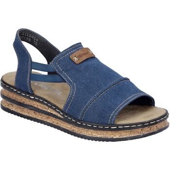 Schoenen Dames Sandalen / Open schoenen Rieker 62982 Blauw