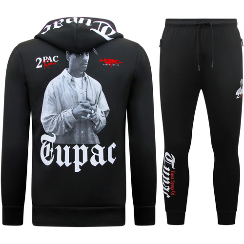 Textiel Heren Trainingspakken Top Star Tupac Joggingpakken Pac Huispakken Zwart