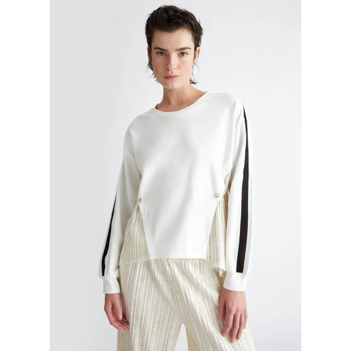 Textiel Dames Sweaters / Sweatshirts Liu Jo TA4027-JS182 Ivoire