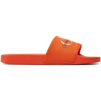 Schoenen Heren Leren slippers Calvin Klein Jeans YM0YM00061 Orange