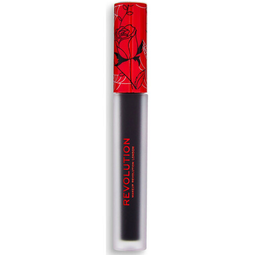 schoonheid Dames Lipstick Makeup Revolution Vinyl Vloeibare Lippenstift - Nightmare Zwart