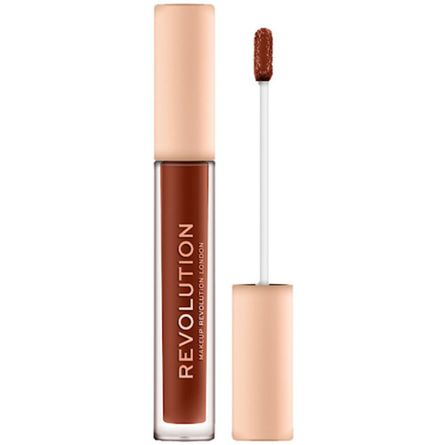 schoonheid Dames Lipgloss Makeup Revolution Metallic Nude Gloss Collectie - Buff Beige