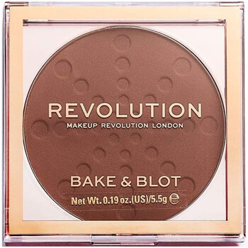 schoonheid Dames Blush & poeder Makeup Revolution Bak- en afwerkingspoeder Bake & Blot Brown