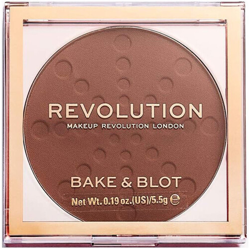 schoonheid Dames Blush & poeder Makeup Revolution Bak- en afwerkingspoeder Bake & Blot Brown