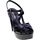 Schoenen Dames Sandalen / Open schoenen Lorenzo Mari Sandalo Donna Nero Magnolia-01 Zwart