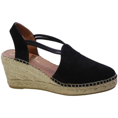 Schoenen Dames Sandalen / Open schoenen Viguera Sandalo Espadrillas Donna Nero 1824/24 Zwart