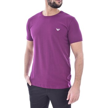 Textiel Heren T-shirts korte mouwen Emporio Armani 211818 4R482 Violet