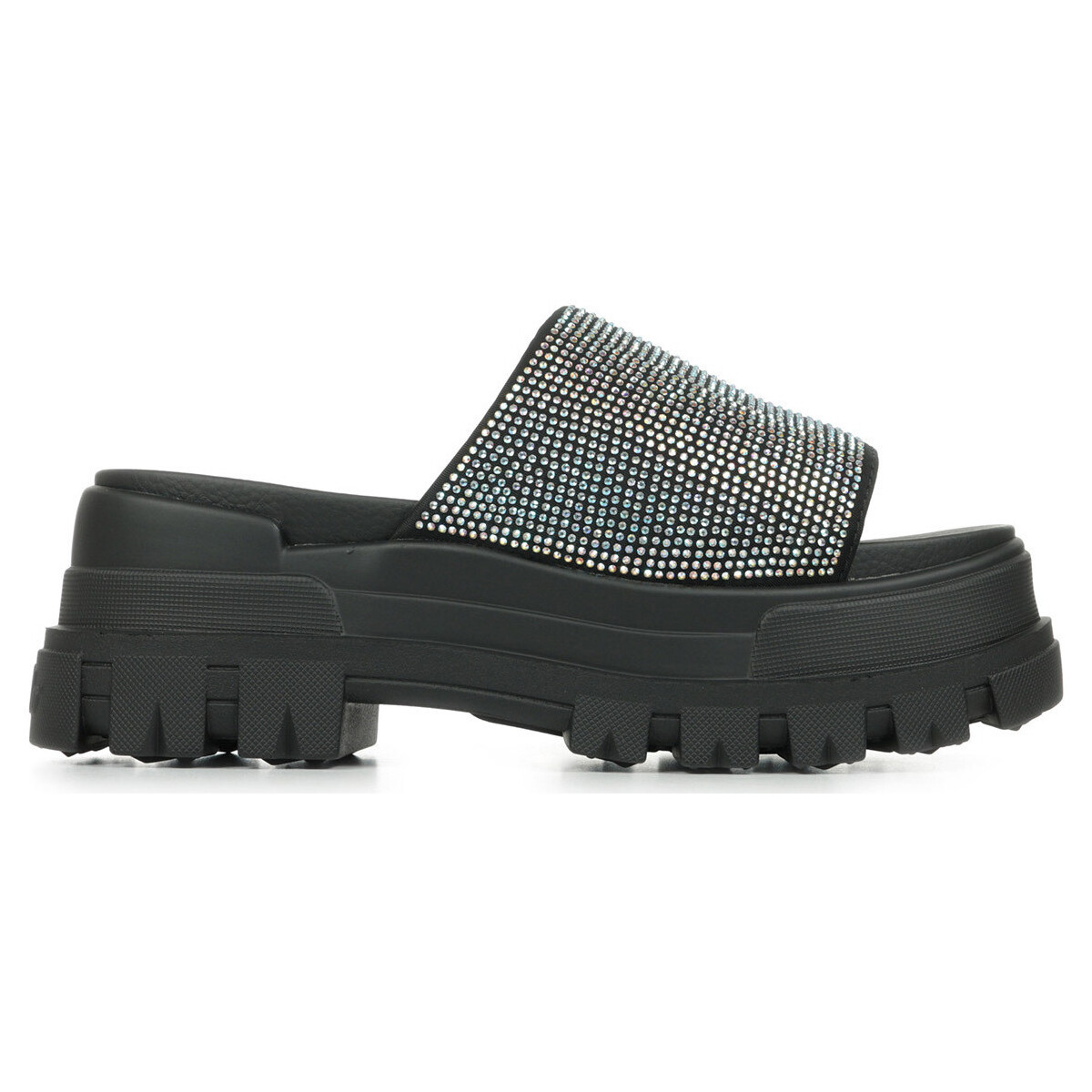 Schoenen Dames Sandalen / Open schoenen Buffalo Aspha Slide Glam Zwart