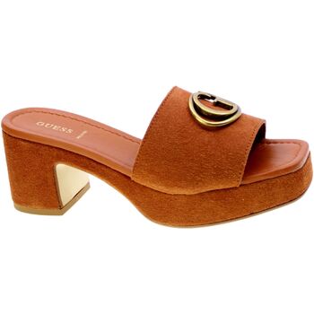 Schoenen Dames Sandalen / Open schoenen Guess Mules Donna Cuoio/Terra Fljcin-sue03 Brown