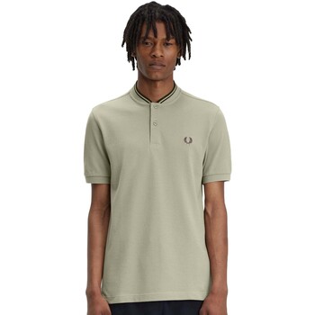 Textiel Heren T-shirts & Polo’s Fred Perry Fp Bomber Collar Polo Shirt Grijs
