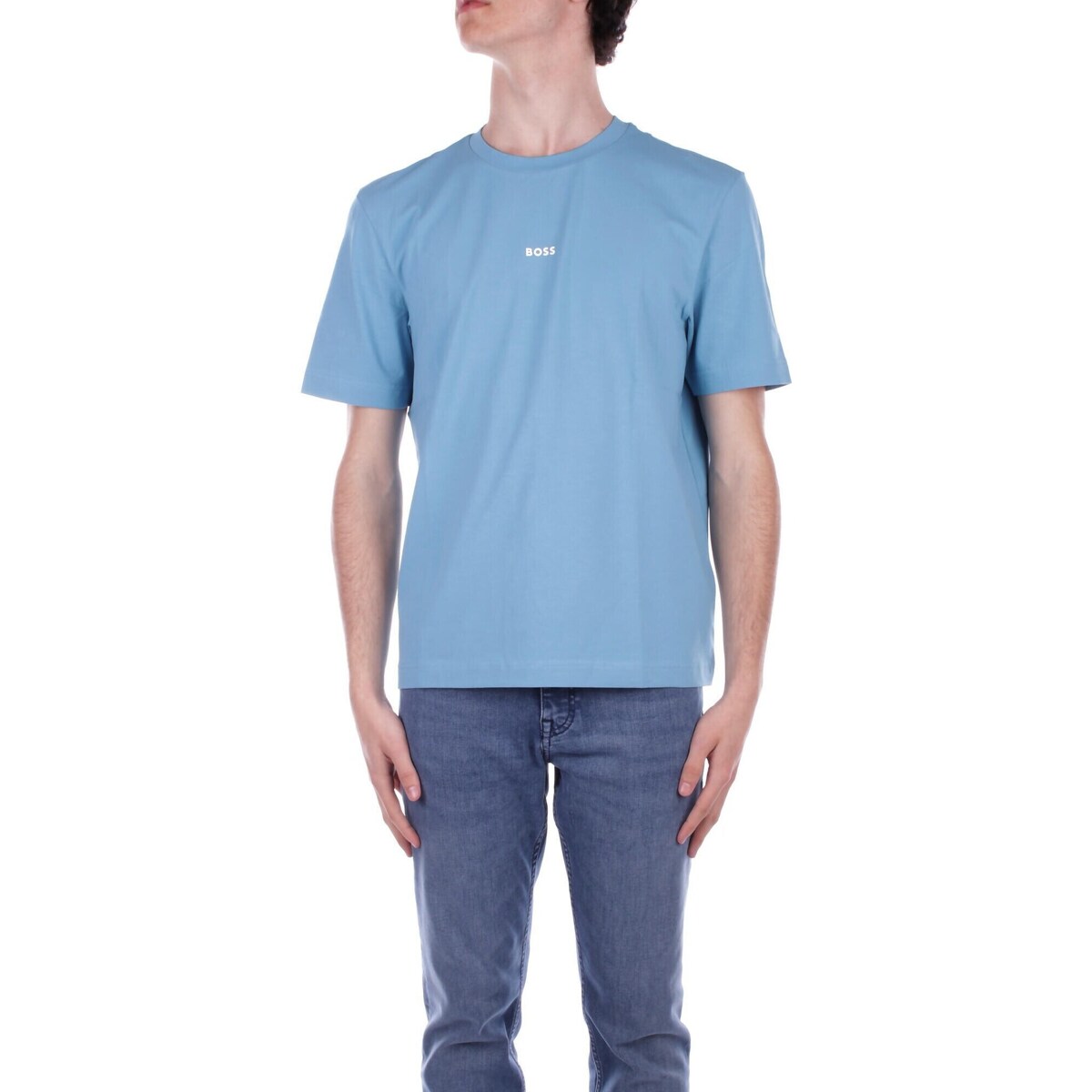 Textiel Heren T-shirts korte mouwen BOSS 50473278 Blauw