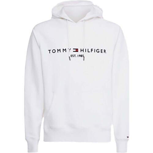 Textiel Heren Fleece Tommy Hilfiger Wcc Tommy Logo Hoody Wit