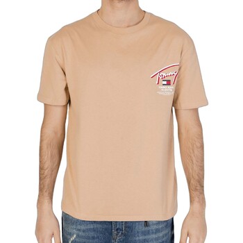 Textiel Heren T-shirts & Polo’s Tommy Jeans Tjm Reg 3D Street Si Brown
