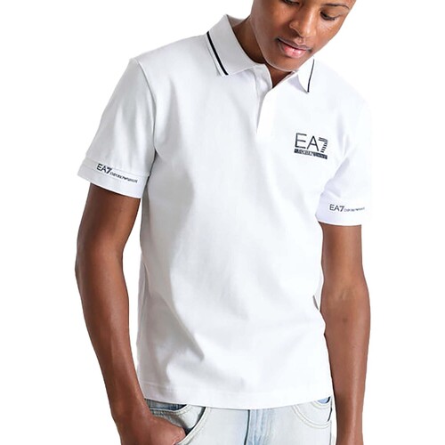 Textiel Heren T-shirts & Polo’s Emporio Armani EA7 Polo Wit