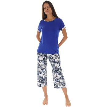 Textiel Dames Pyjama's / nachthemden Christian Cane GARANCE Blauw