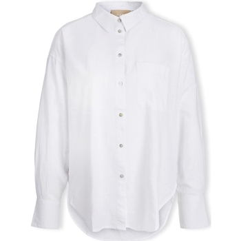 Jjxx Jamie Linen Shirt L/S - White Wit