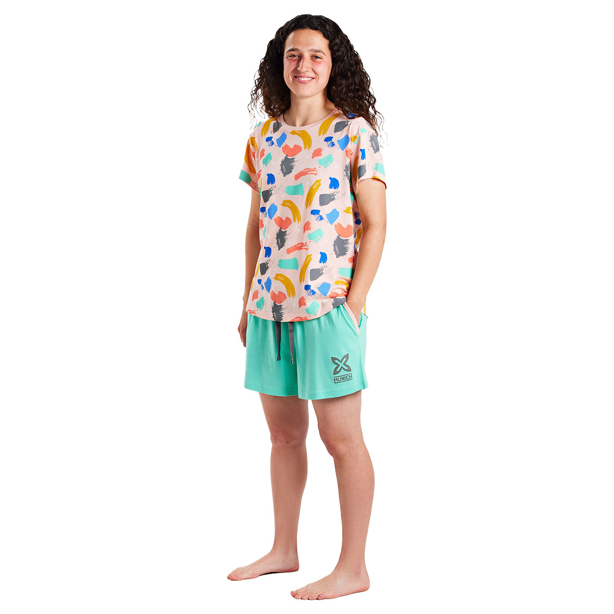 Textiel Dames Pyjama's / nachthemden Munich MUEH0101 Multicolour
