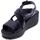 Schoenen Dames Sandalen / Open schoenen Enval Sandalo Donna Nero 5783500 Zwart