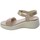 Schoenen Dames Sandalen / Open schoenen Enval Sandalo Donna Oro 5796022 Goud