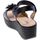 Schoenen Dames Sandalen / Open schoenen Enval Sandalo Donna Nero 5783800 Zwart