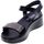 Schoenen Dames Sandalen / Open schoenen Enval Sandalo Donna Nero 5796000 Zwart