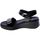 Schoenen Dames Sandalen / Open schoenen Enval Sandalo Donna Nero 5796000 Zwart