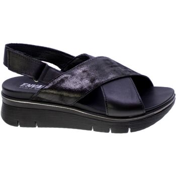 Schoenen Dames Sandalen / Open schoenen Enval Sandalo Donna Nero 5793500 Zwart