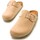 Schoenen Dames Leren slippers MTNG 32592 Beige