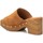 Schoenen Dames Leren slippers Carmela 32613 Beige