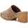 Schoenen Dames Leren slippers Carmela 32614 Beige