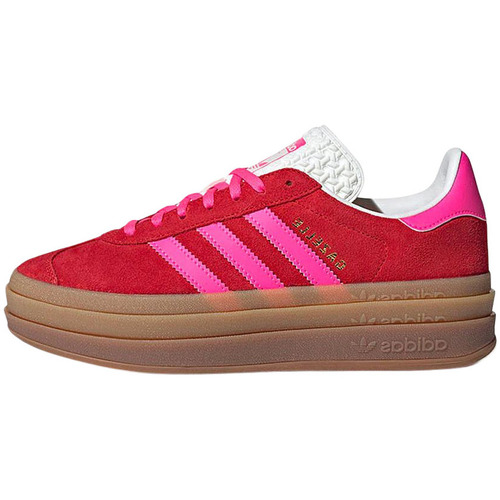 Schoenen Wandelschoenen adidas Originals Gazelle Bold Red Pink Rood