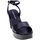 Schoenen Dames Sandalen / Open schoenen Tsakiris Mallas Sandalo Donna Nero Cecilia-844 Zwart