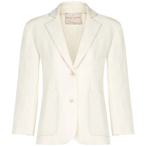Textiel Dames Wind jackets Rinascimento CFC0119047003 Blanc crème