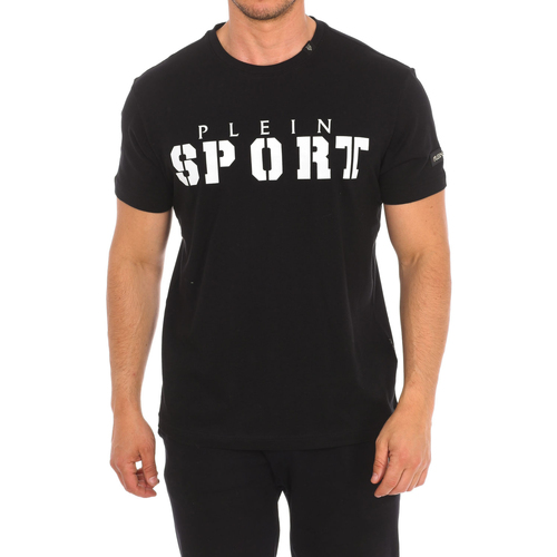 Textiel Heren T-shirts korte mouwen Philipp Plein Sport TIPS400-99 Zwart