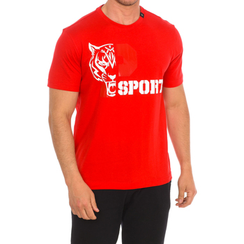 Textiel Heren T-shirts korte mouwen Philipp Plein Sport TIPS410-52 Rood
