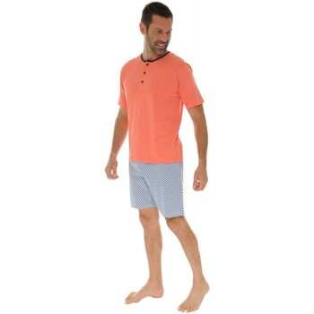 Textiel Heren Pyjama's / nachthemden Christian Cane HARTEME Orange