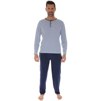 Textiel Heren Pyjama's / nachthemden Christian Cane HARTEME Blauw