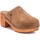 Schoenen Dames Leren slippers Carmela 32612 Beige