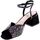 Schoenen Dames Sandalen / Open schoenen Exé Shoes Sandalo Donna Nero Carmen-137 Zwart