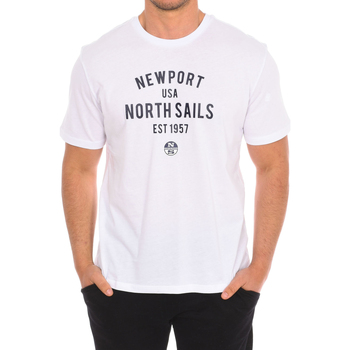 Textiel Heren T-shirts korte mouwen North Sails 9024010-101 Wit
