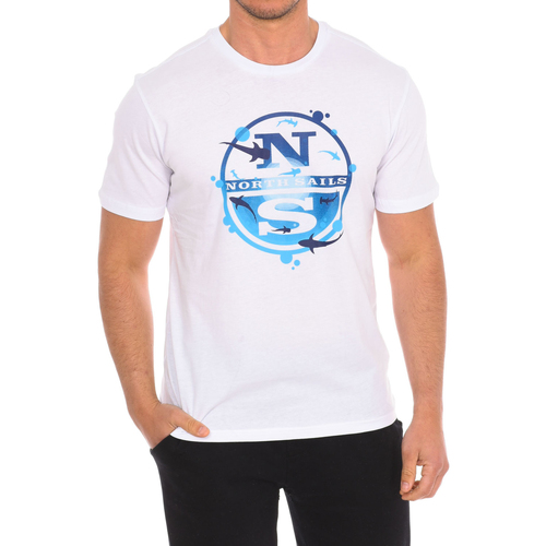 Textiel Heren T-shirts korte mouwen North Sails 9024120-101 Wit