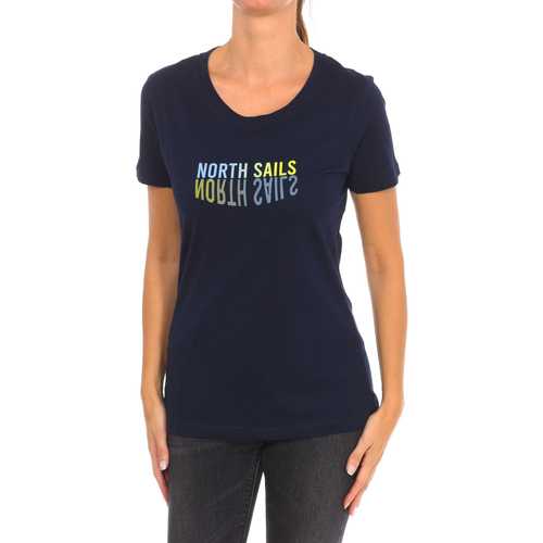 Textiel Dames T-shirts korte mouwen North Sails 9024290-800 Marine