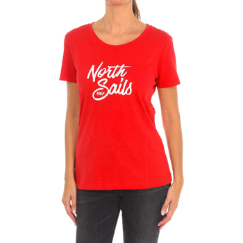 Textiel Dames T-shirts korte mouwen North Sails 9024300-230 Rood
