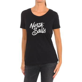 Textiel Dames T-shirts korte mouwen North Sails 9024300-999 Zwart