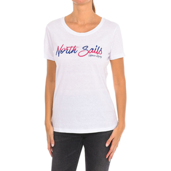 Textiel Dames T-shirts korte mouwen North Sails 9024310-101 Wit
