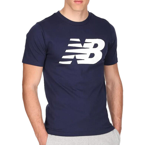 Textiel Heren T-shirts & Polo’s New Balance  Blauw