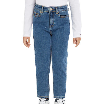 Textiel Meisjes Straight jeans Tommy Hilfiger  Blauw